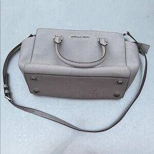 Michael Kors Taupe Leather Satchel